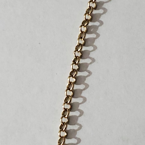 Vintage 90's necklace boho bohemian peach gold dangling bib statement euc vtg - Picture 8 of 9